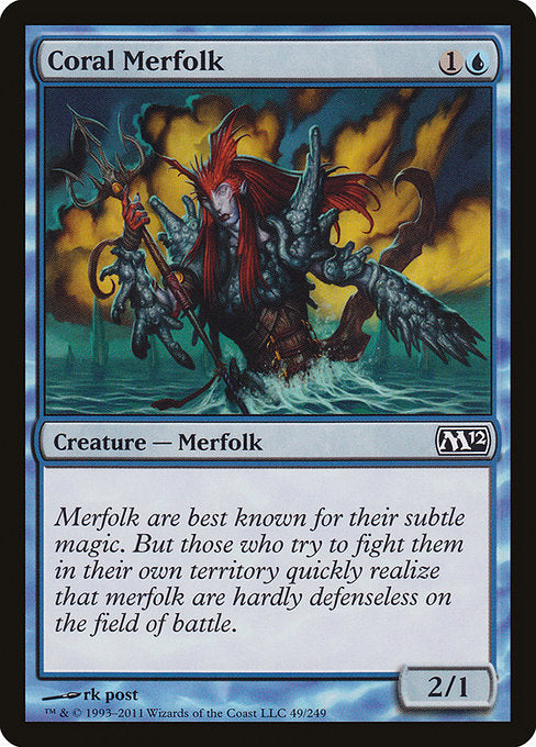 Coral Merfolk - Magic 2012 #49