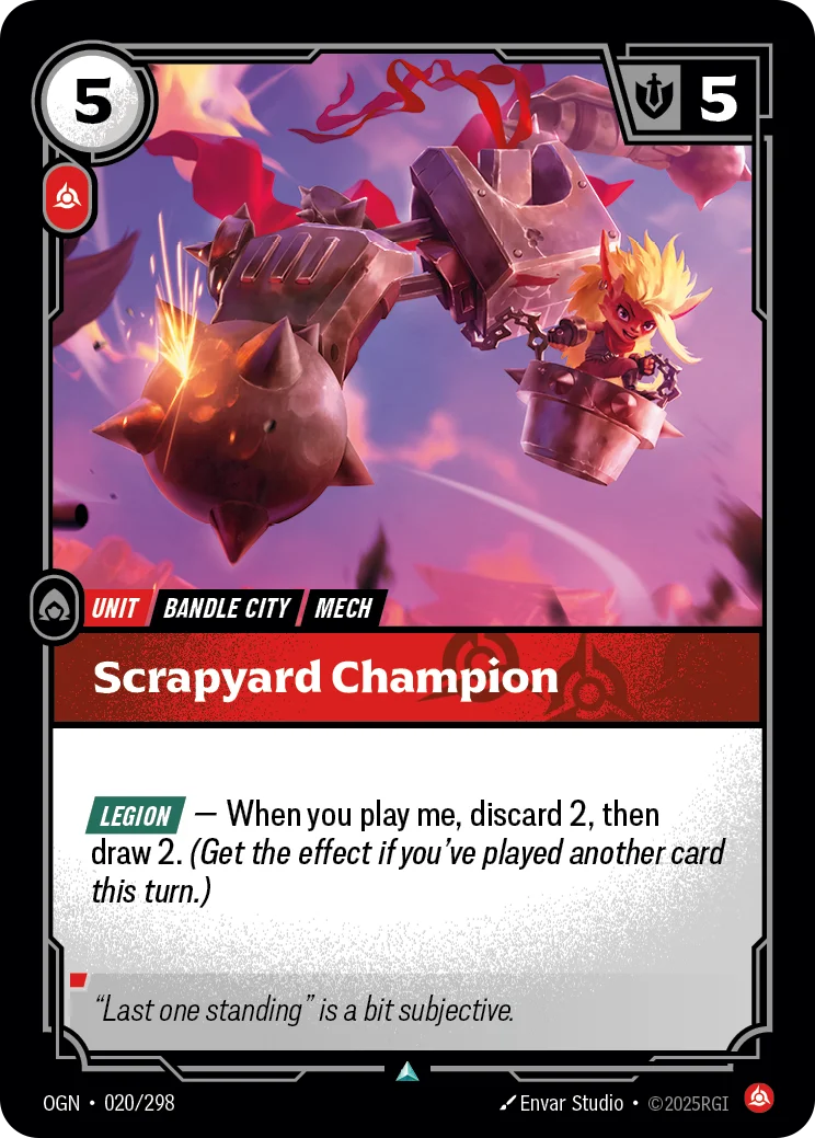 Scrapyard Champion Riftbound card image
