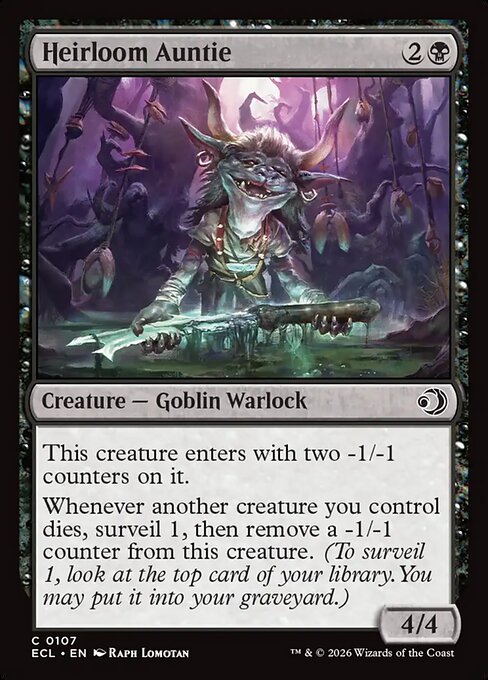 Heirloom Auntie - Lorwyn Eclipsed #107 Magic: The Gathering card image