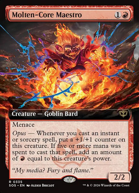 Molten-Core Maestro - Secrets of Strixhaven #335 - Near Mint - Foil