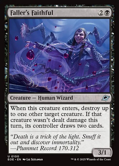 Faller's Faithful - Edge of Eternities #100 - Near Mint - Foil