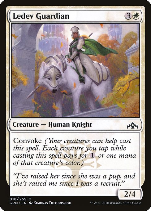 Ledev Guardian - Guilds of Ravnica #18 Magic: The Gathering card image