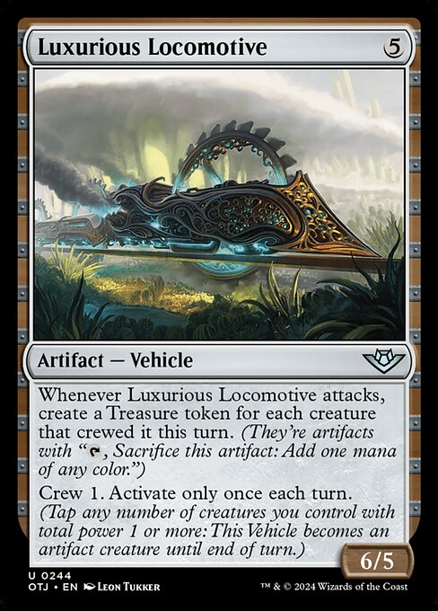 Luxurious Locomotive Outlaws of Thunder Junction Magic: The Gathering card image