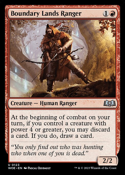 Boundary Lands Ranger - Wilds of Eldraine #123 Magic: The Gathering card image