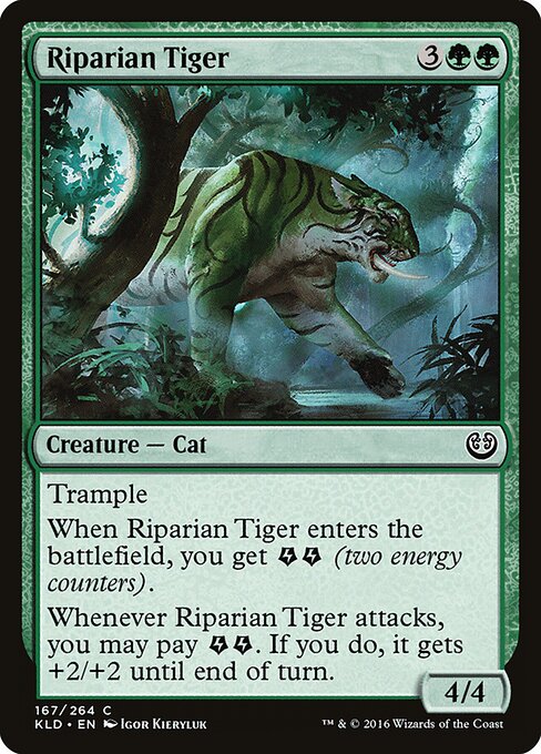 Riparian Tiger Kaladesh Magic: The Gathering card image