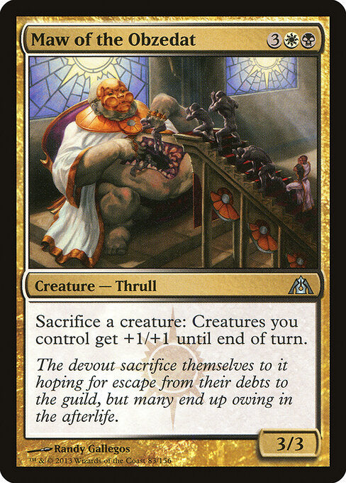 Maw of the Obzedat Dragon's Maze Magic: The Gathering card image