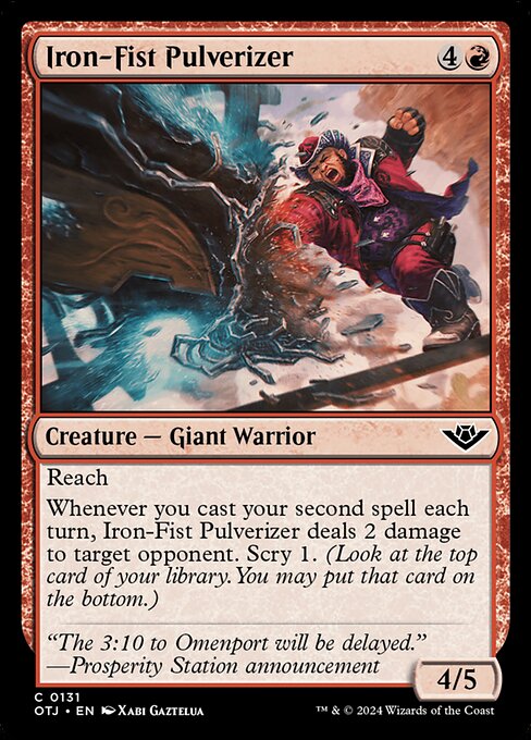 Iron-Fist Pulverizer Outlaws of Thunder Junction Magic: The Gathering card image