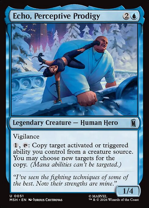 Echo, Perceptive Prodigy Marvel Super Heroes Magic: The Gathering card image