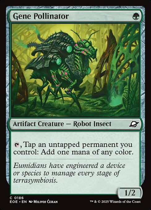 Gene Pollinator - Edge of Eternities #186 - Near Mint - Foil
