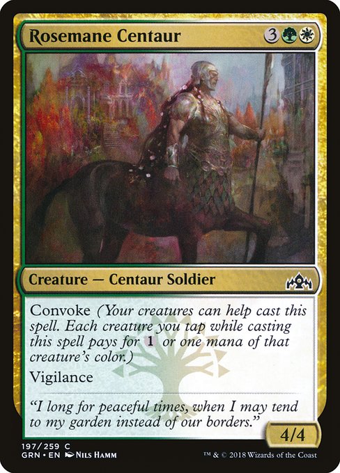 Rosemane Centaur - Guilds of Ravnica #197 Magic: The Gathering card image