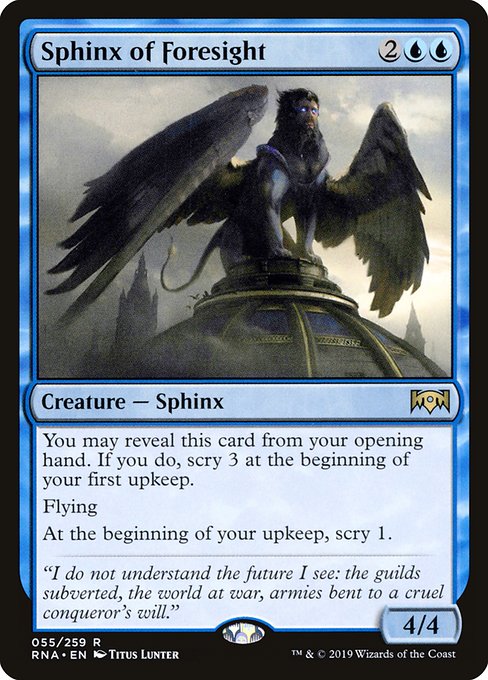 Sphinx of Foresight - Ravnica Allegiance #55