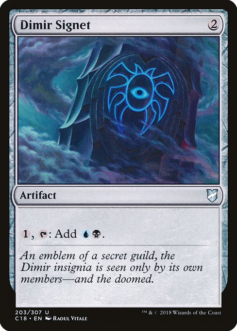 Dimir Signet - Commander 2018 #203