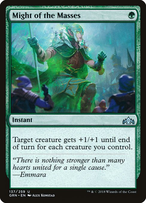 Might of the Masses - Guilds of Ravnica #137