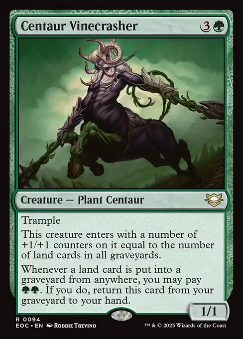 Centaur Vinecrasher Edge of Eternities Commander Magic: The Gathering card image