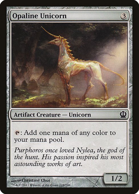 Opaline Unicorn - Theros #218