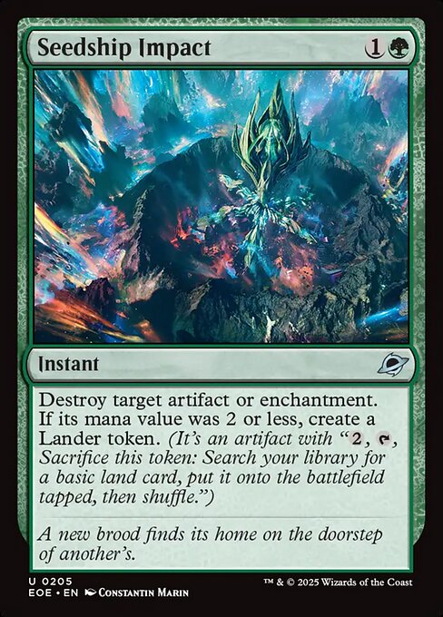 Seedship Impact - Edge of Eternities #205 Magic: The Gathering card image