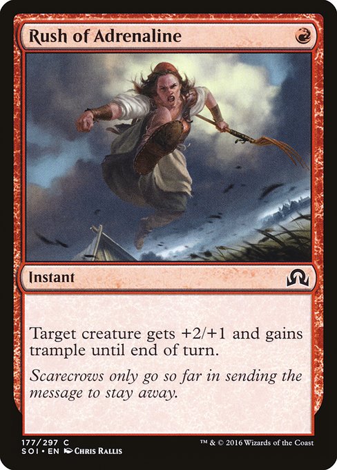Rush of Adrenaline - Shadows over Innistrad #177