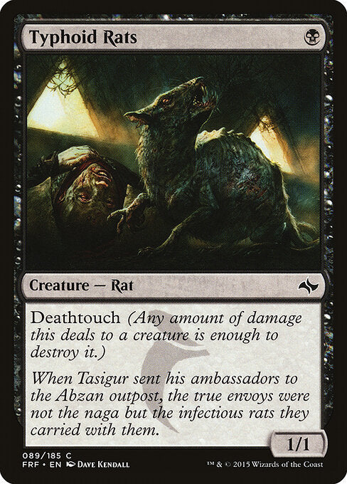 Typhoid Rats Fate Reforged Magic: The Gathering card image