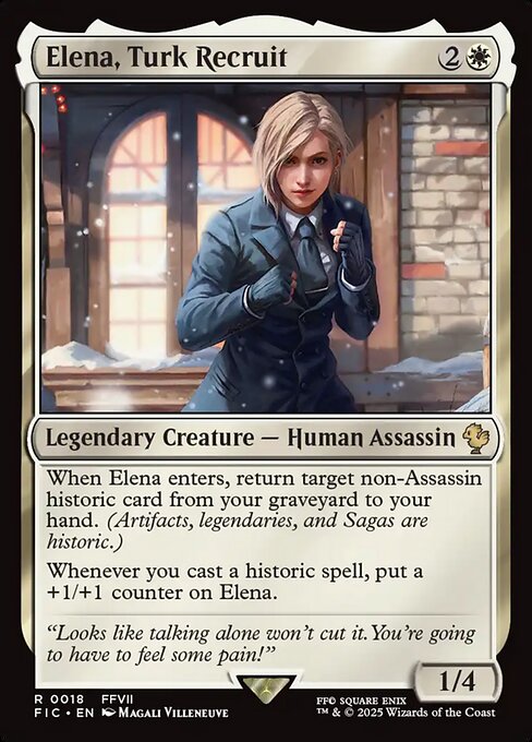 Elena, Turk Recruit Final Fantasy Commander Magic: The Gathering card image