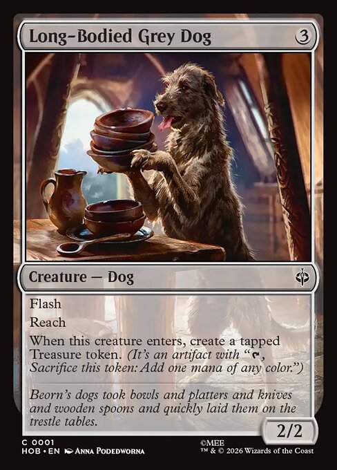Long-Bodied Grey Dog HOB 1