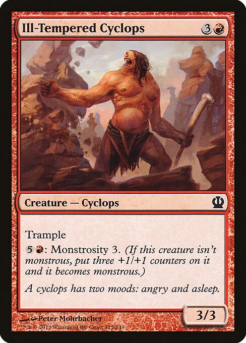 Ill-Tempered Cyclops Theros Magic: The Gathering card image
