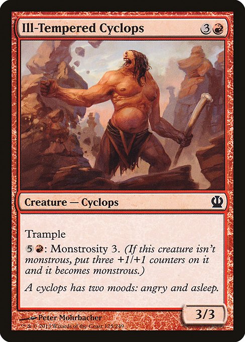 Ill-Tempered Cyclops - Theros #125 Magic: The Gathering card image