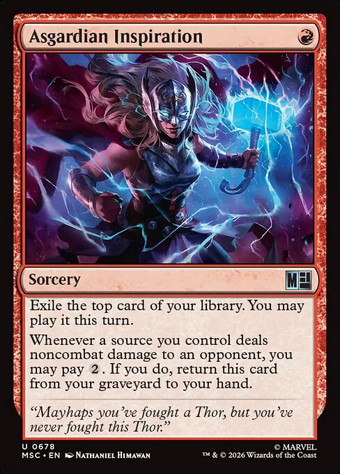 Asgardian Inspiration Marvel Super Heroes Commander Magic: The Gathering card image