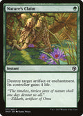 Nature's Claim Iconic Masters Magic: The Gathering card image