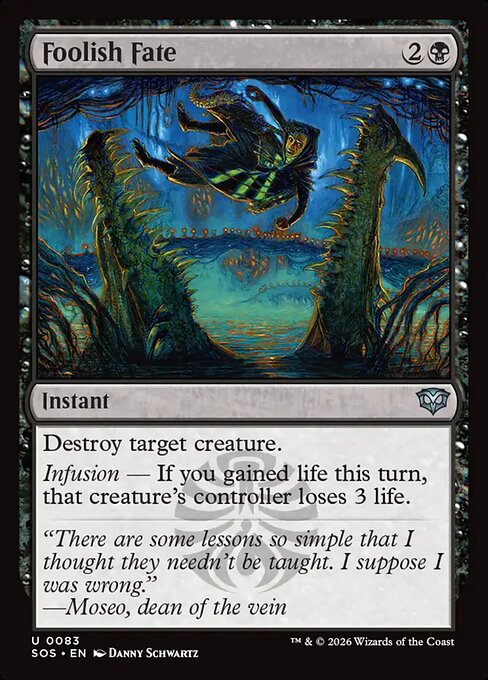 Foolish Fate - Secrets of Strixhaven #83 Magic: The Gathering card image