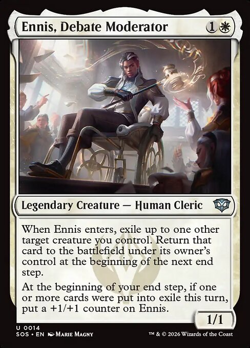 Ennis, Debate Moderator - Secrets of Strixhaven #14 - Near Mint - Foil