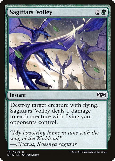 Sagittars' Volley - Ravnica Allegiance #138