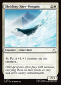 Sledding Otter-Penguin - Avatar: The Last Airbender Eternal #218 Magic: The Gathering card image