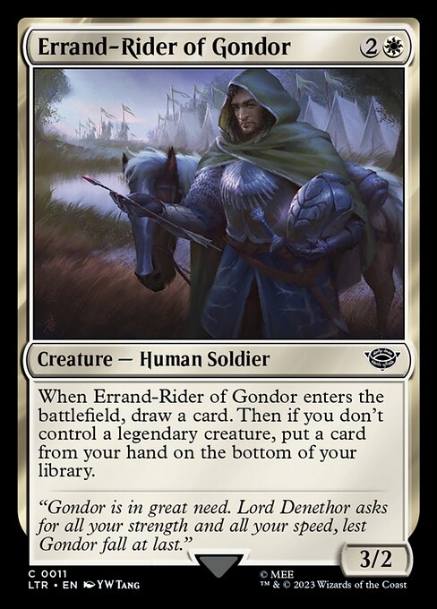 Errand-Rider of Gondor The Lord of the Rings: Tales of Middle-earth Magic: The Gathering card image