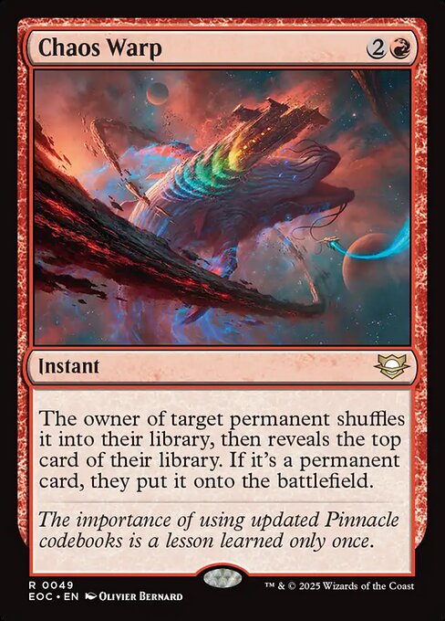 Chaos Warp - Edge of Eternities Commander #49