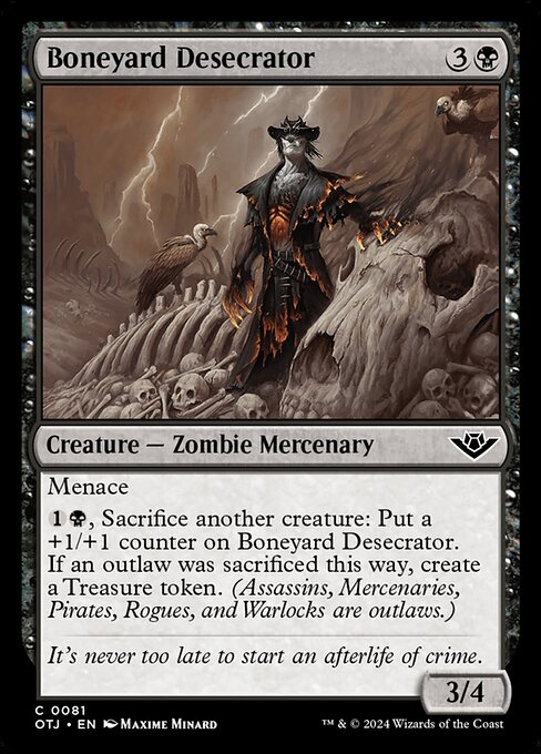 Boneyard Desecrator Outlaws of Thunder Junction Magic: The Gathering card image