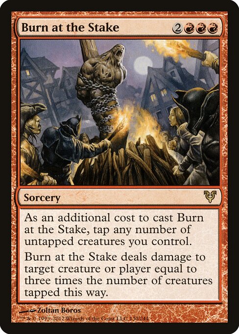 Burn at the Stake Avacyn Restored Magic: The Gathering card image