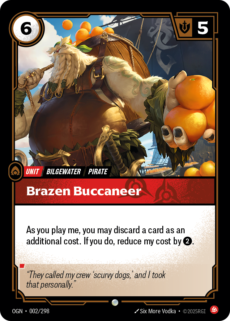 Brazen Buccaneer Riftbound card image