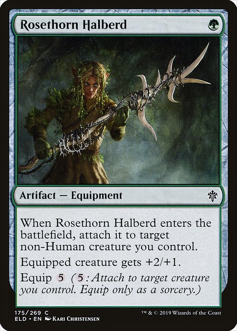 Rosethorn Halberd - Throne of Eldraine #175