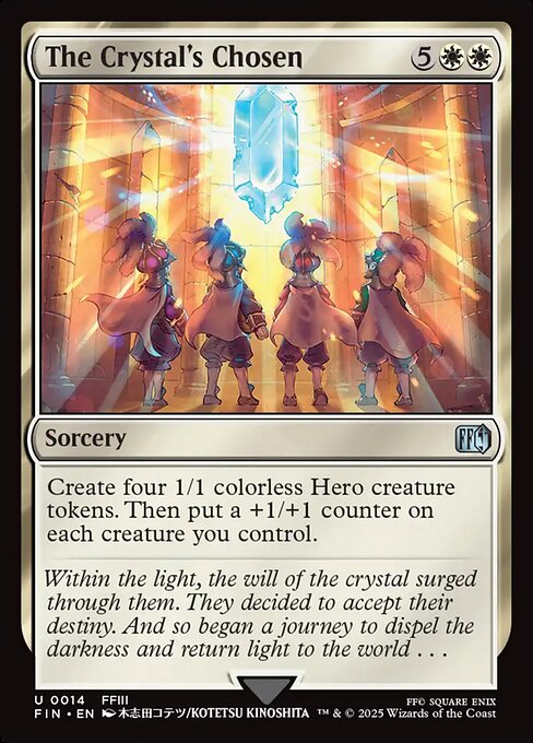 The Crystal's Chosen Final Fantasy Magic: The Gathering card image