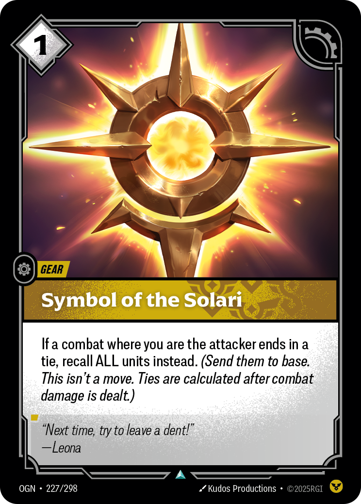 Symbol of the Solari Riftbound card image