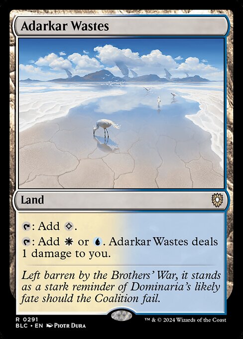 Adarkar Wastes - Bloomburrow Commander #291