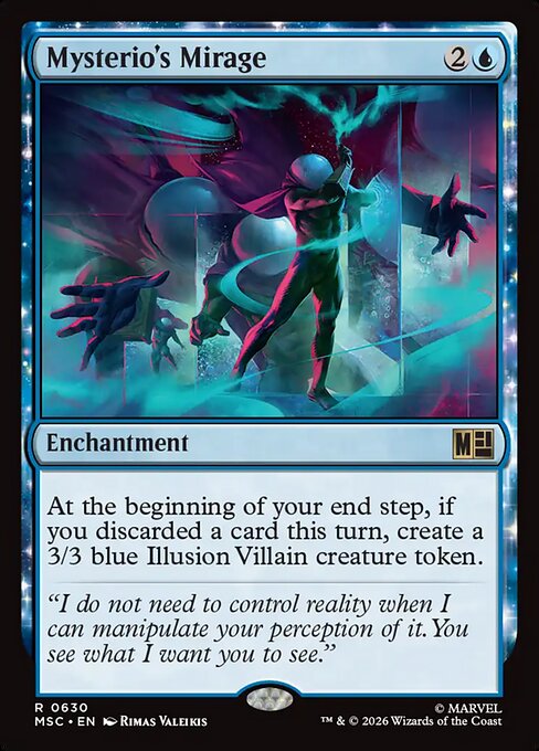 Mysterio's Mirage Marvel Super Heroes Commander Magic: The Gathering card image