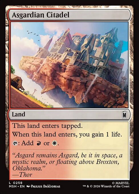 Asgardian Citadel Marvel Super Heroes Magic: The Gathering card image