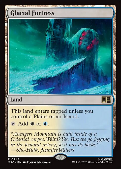 Glacial Fortress Marvel Super Heroes Commander Magic: The Gathering card image