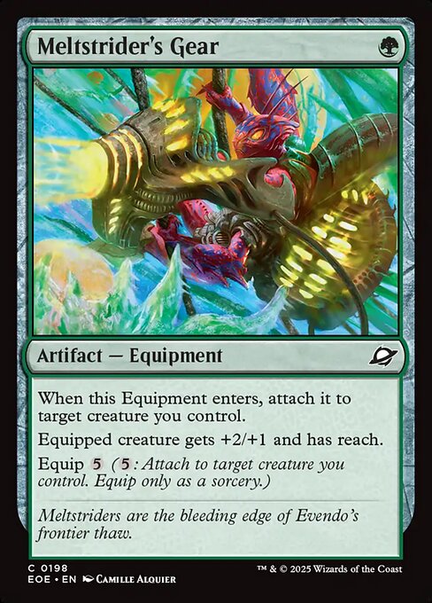 Meltstrider's Gear - Edge of Eternities #198 - Near Mint - Foil