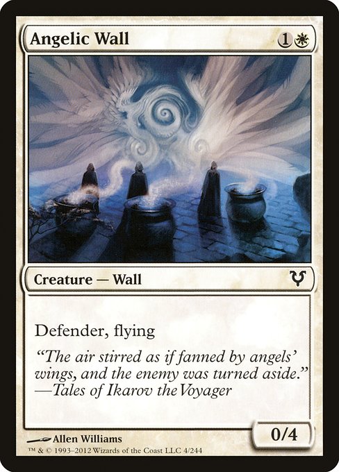 Angelic Wall - Avacyn Restored #4 Magic: The Gathering card image
