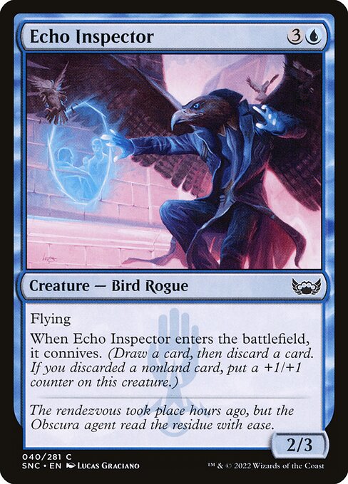Echo Inspector - Streets of New Capenna #40 Magic: The Gathering card image