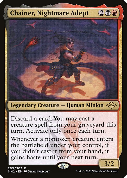 Chainer, Nightmare Adept Modern Horizons 2 Magic: The Gathering card image