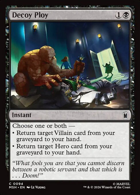 Decoy Ploy Marvel Super Heroes Magic: The Gathering card image