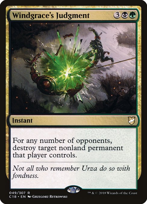 Windgrace's Judgment - Commander 2018 #49